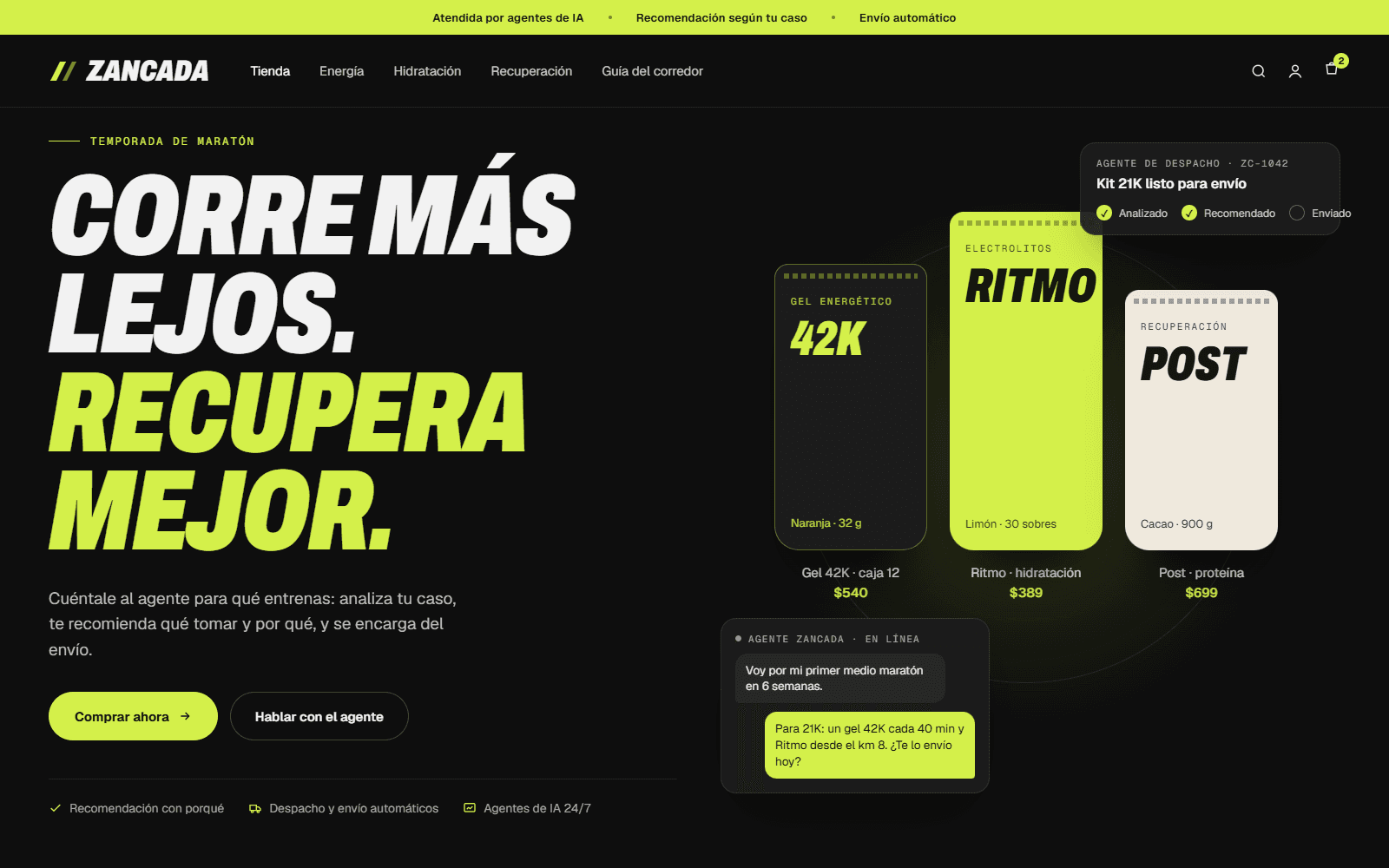 Zancada: Tienda operada por agentes de IA